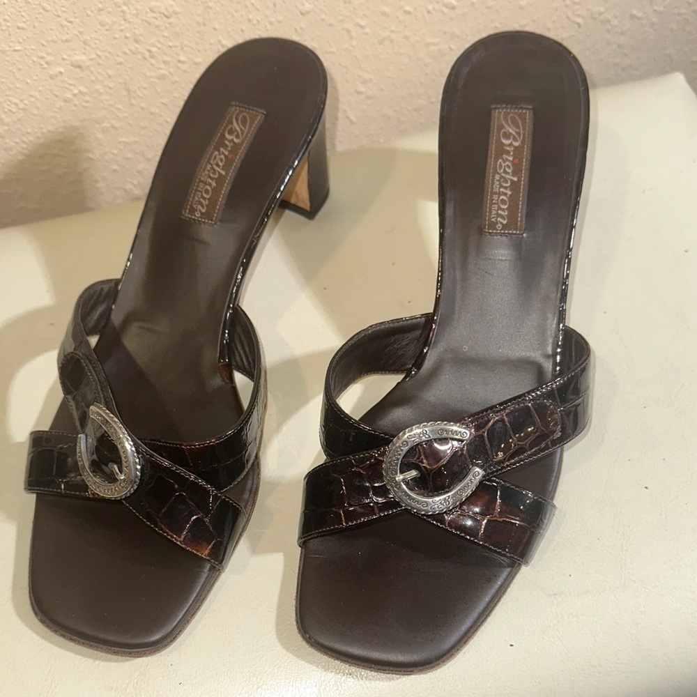 Brighton Slide heels Size 10